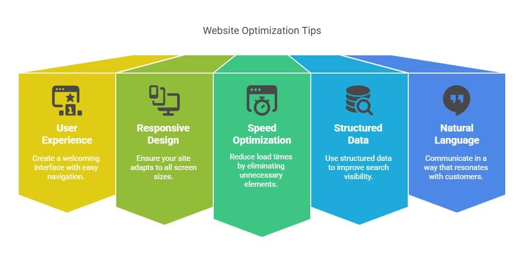 A visual about Website Optimization Tips