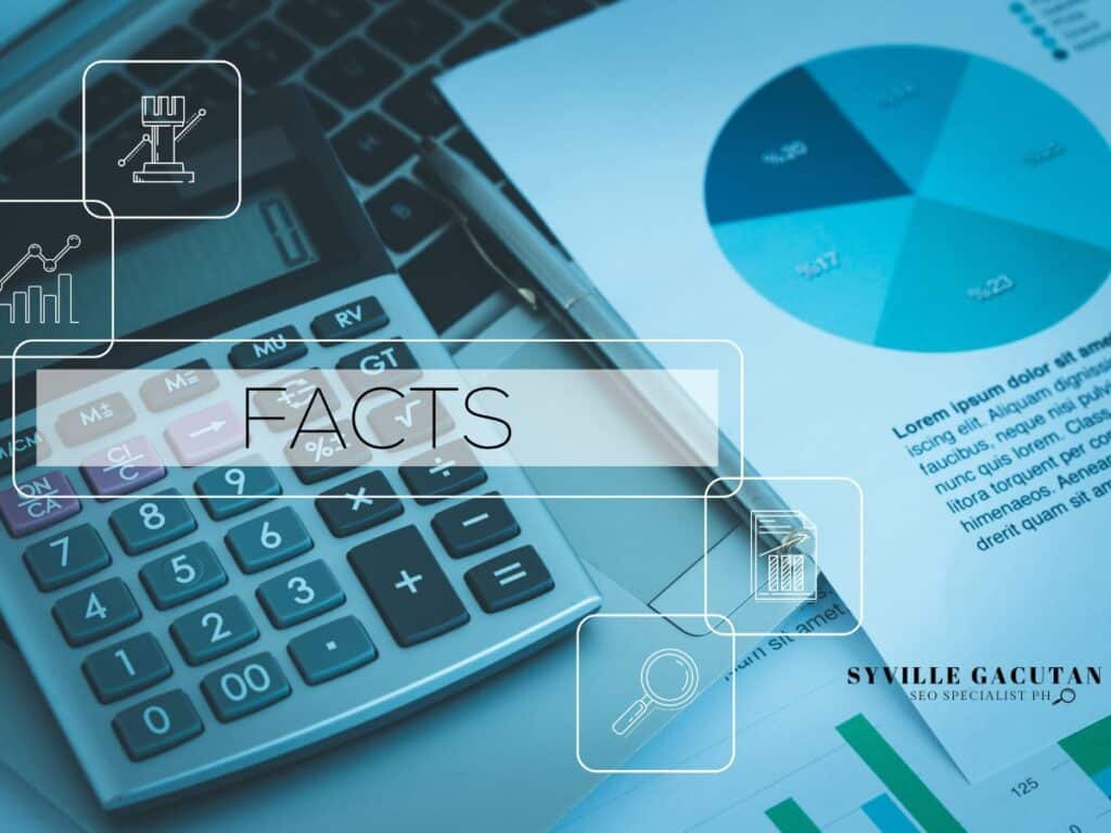 Calculator and charts with the word "Facts" overlayed.