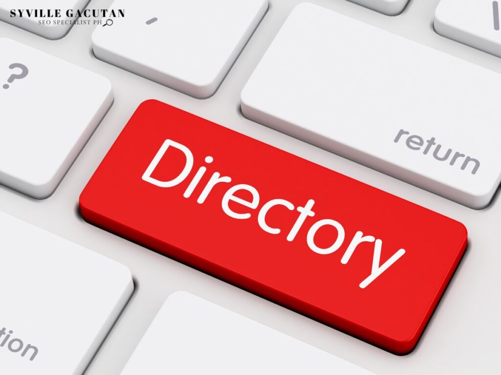 A red keyboard key labeled as "Directory"