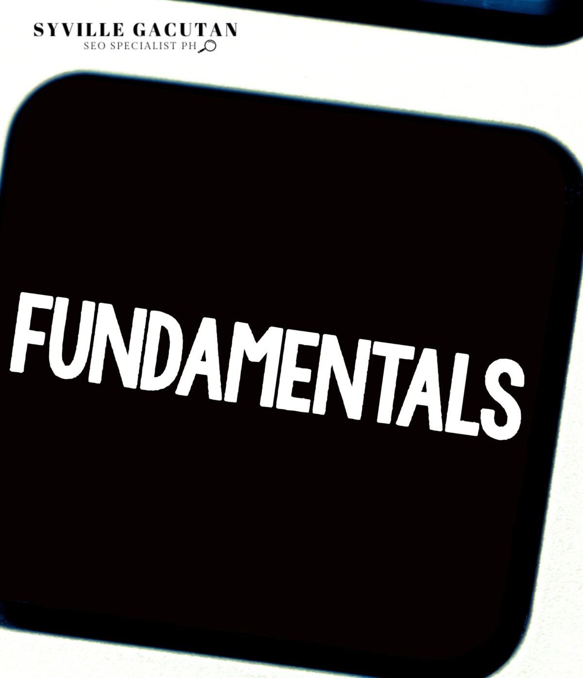 Black background with the word 'Fundamentals' in bold.