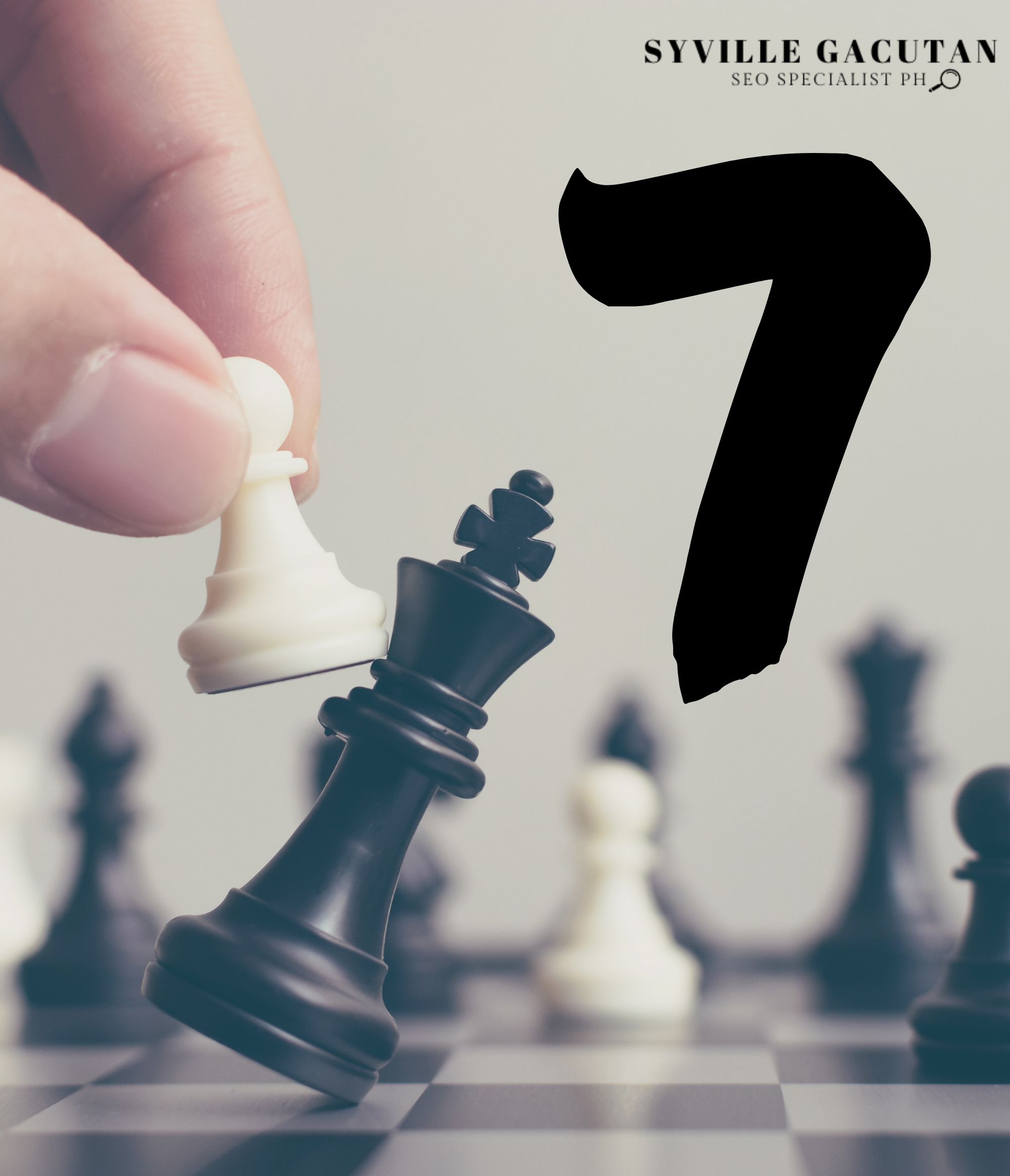 A hand moving a pawn piece against the king piece.