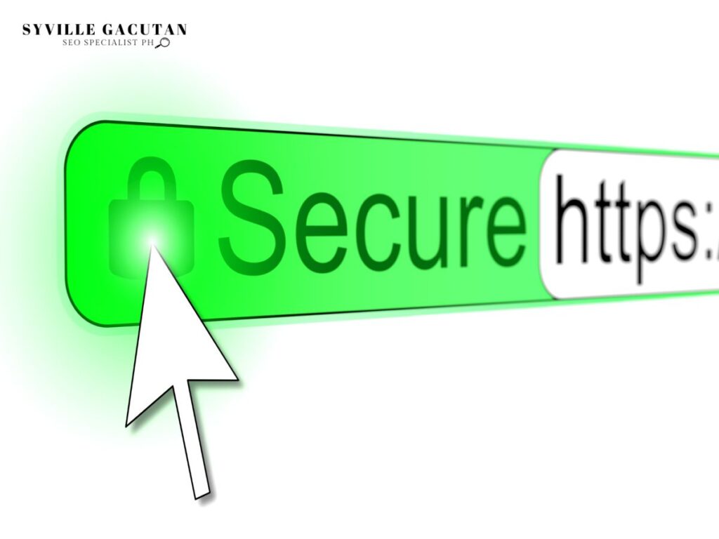 Green secure HTTPS icon with a lock symbol.