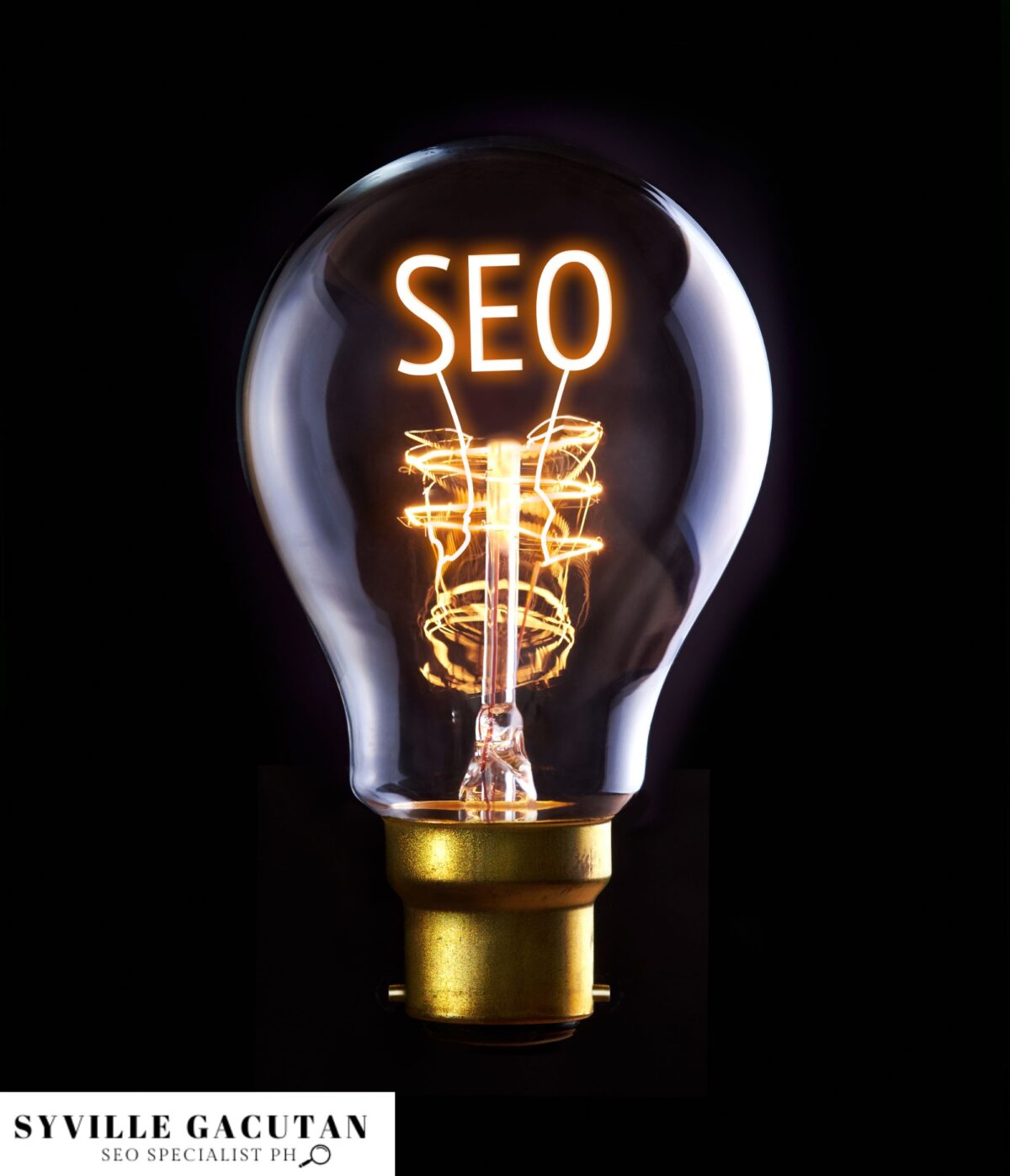A light bulb with "SEO" glowing inside it