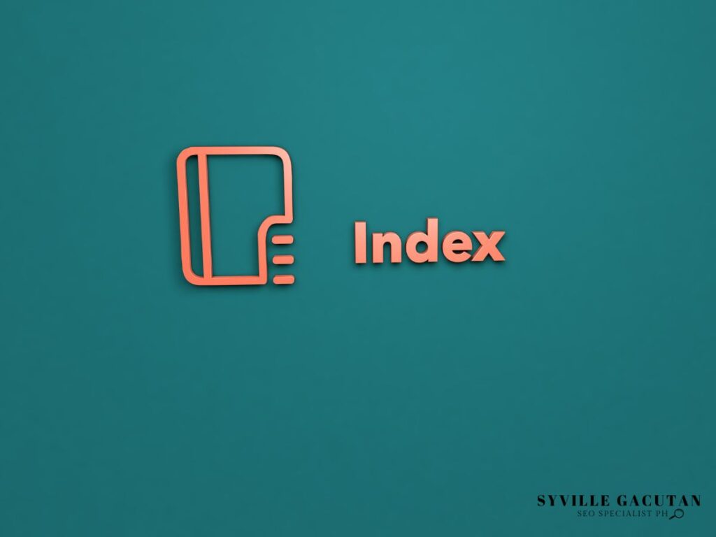 A minimalist Index icon in orange, with the word "Index" next to it.