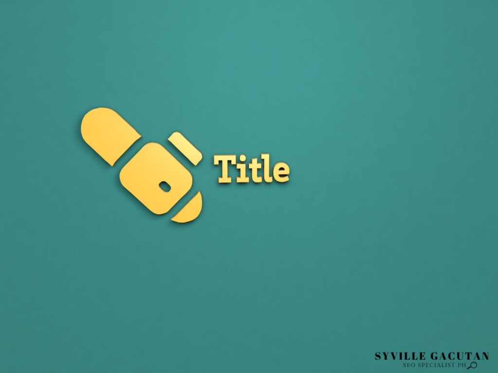 Yellow "Title" icon on green background.