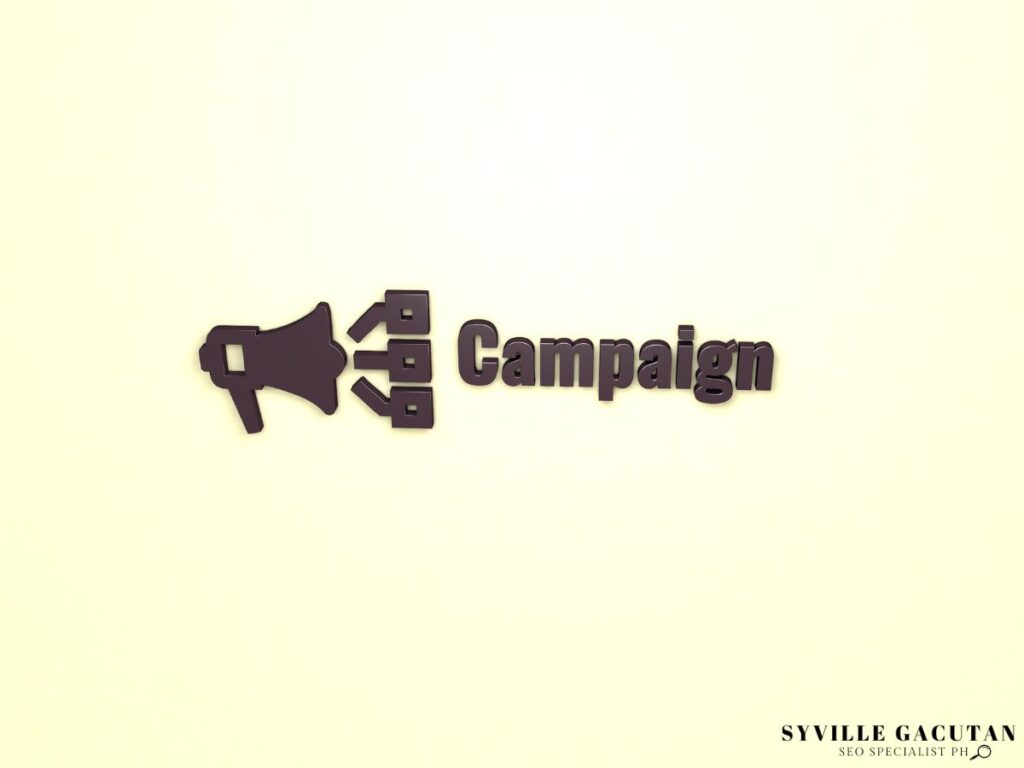 A megaphone icon next to the word "Campaign" on a light background.