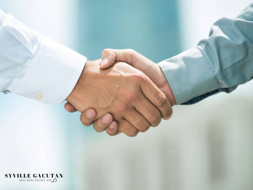 Close-up handshake,.