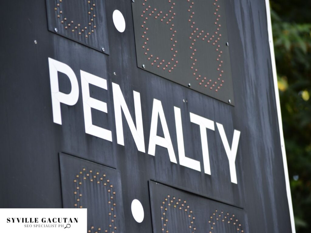 Black scoreboard with the word "Penalty" in bold letters.