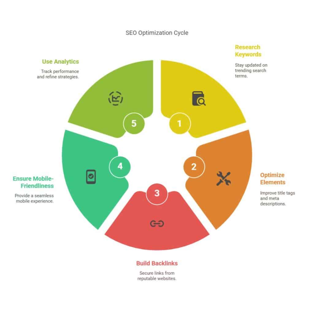 A visual representation about SEO optimization.