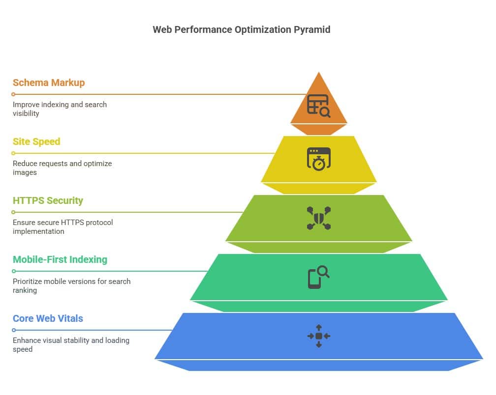 A visual about Web Performance Optimization Pyramid.