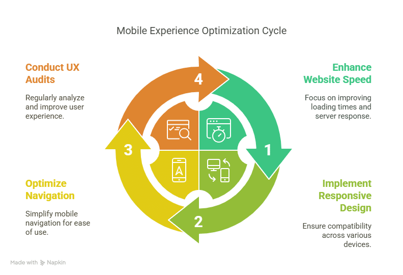 Visual about Mobile Experience Optimization Cycle