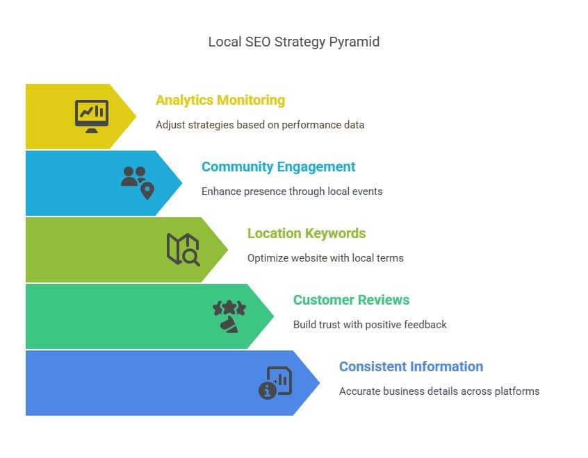 Visual about Local SEO Strategy Pyramid