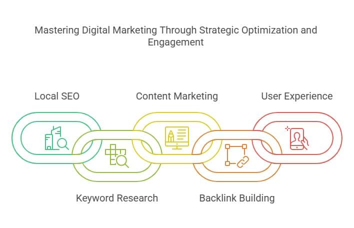 Visual about Mastering Digital Marketing Through Strategic Optimization and Engagement