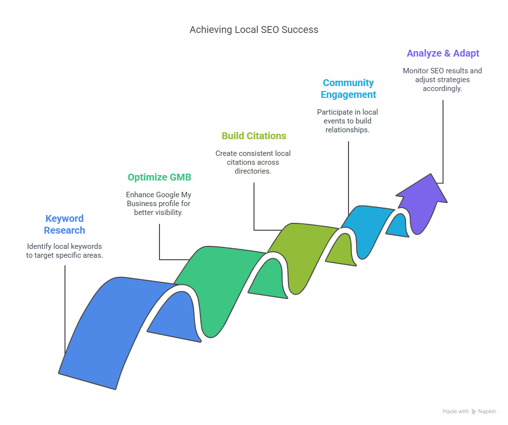A visual about Achieving Local SEO Success