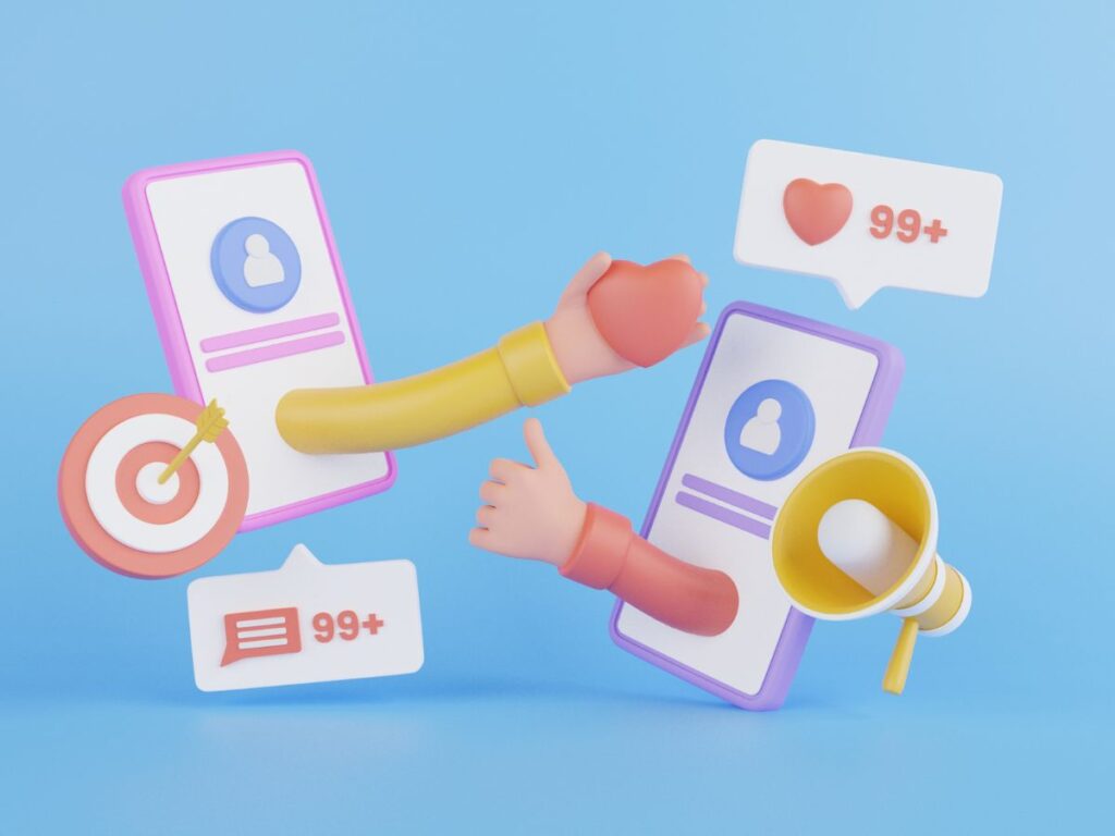 Social media platform selection.