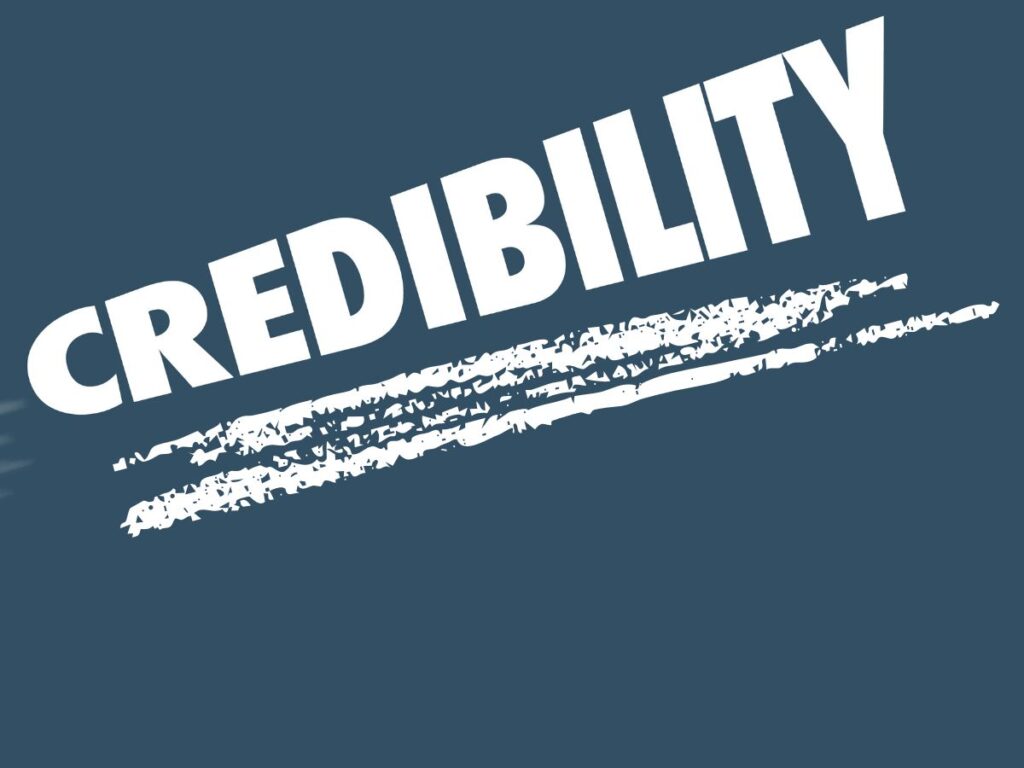 Credibility graphic.