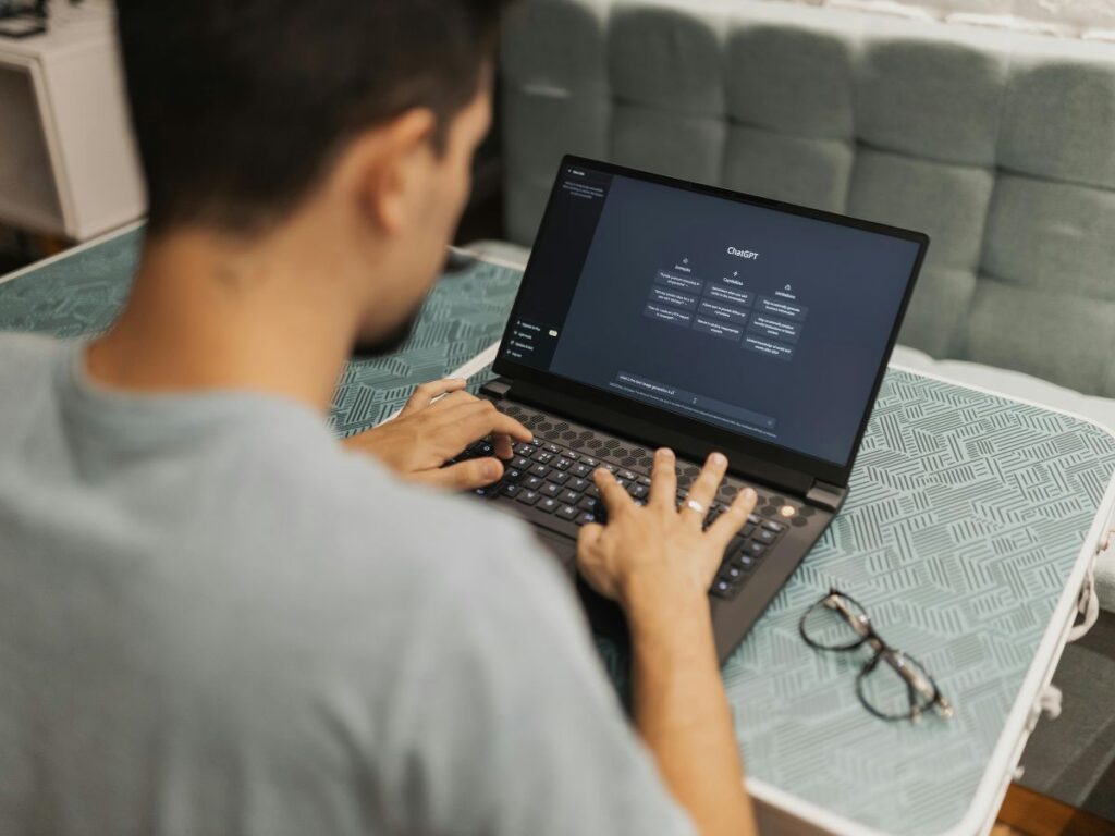User on ChatGPT, highlighting AI-driven content and search.