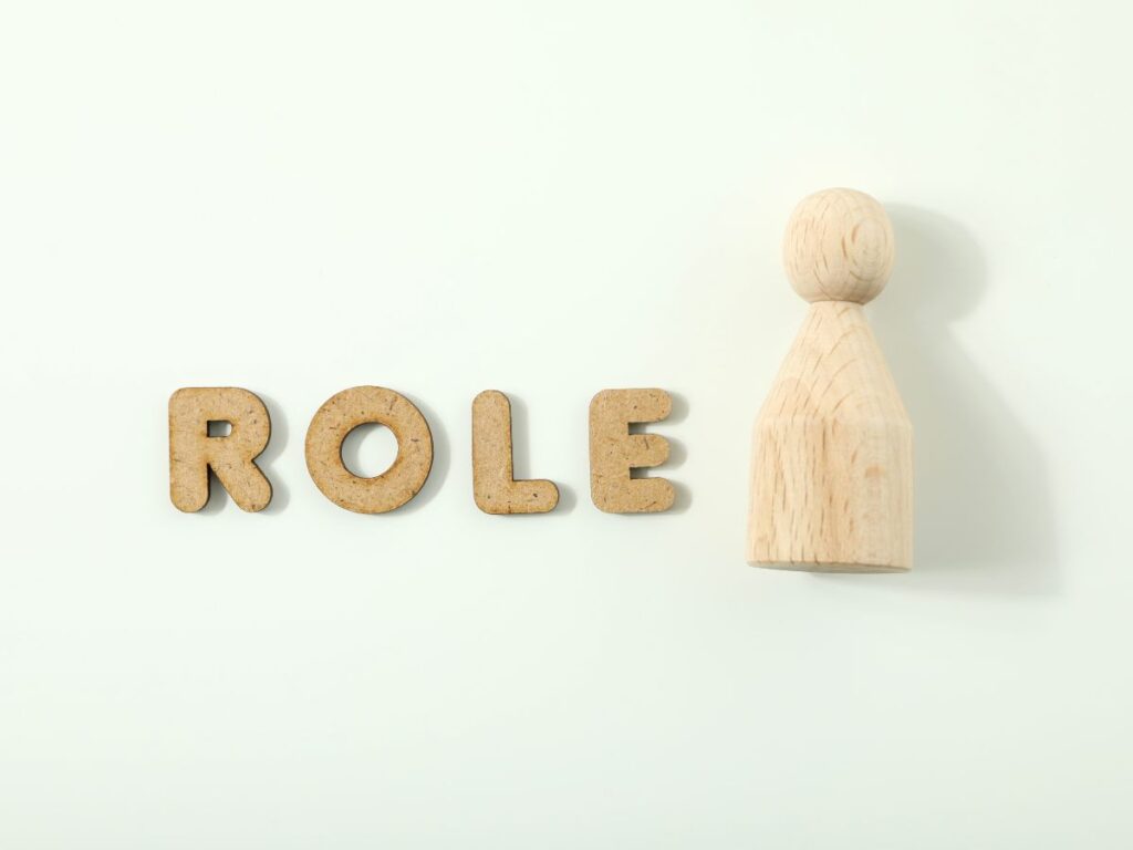 Minimal concept image representing leadership and management roles